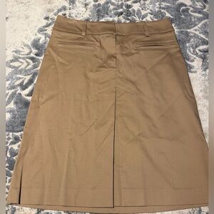 ZARA Classic Tan A-Line Skirt - Women Size Small